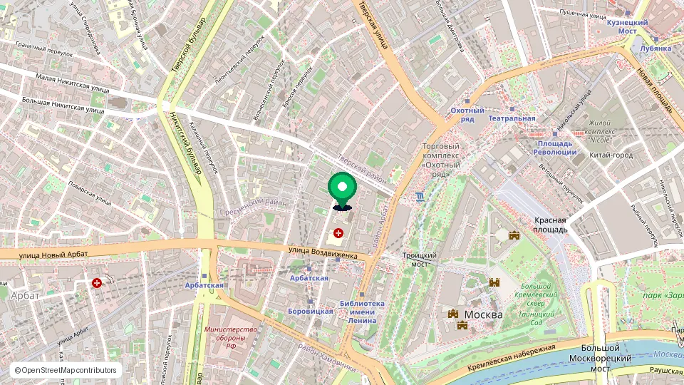 Карта: Москва, Романов переулок, 4